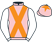 Pink, orange cross belts, white sleeves, pink cap, orange star}