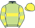 Light green, yellow hoop, hooped sleeves, yellow cap}