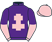 Purple, pink cross of lorraine, halved sleeves, pink cap}