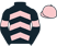 Black and pink chevrons, pink armlet, pink cap}