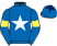 Royal blue, white star, yellow armlet, royal blue cap, dark blue star}