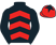 Black and red chevrons, black sleeves, red cap, black star}