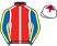 Red, white seams, royal blue sleeves, yellow seams, white cap, maroon star}