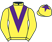Yellow, purple chevron and star on cap