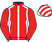 Red, white seams, red sleeves, white and red striped cap}