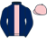 Dark blue, pink stripe, pink cap}