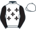 White, black fleurs de lis and sleeves, white cap}