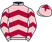 Pink and maroon chevrons, maroon star on cap}