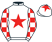 White, red star, checked sleeves, white cap, red star}