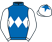 Royal blue, white triple diamond and sleeves, white cap, royal blue star}