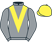 Grey, yellow chevron, yellow cap}