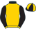 Gold, black collar and sleeves, gold cuffs, quartered cap}