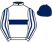 White, dark blue hoop, striped sleeves, dark blue cap}