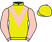 Yellow, pink chevron and sleeves, yellow cap}