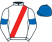 White, red sash, white sleeves, royal blue armlets, royal blue cap}