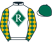 ReevesThoroughbredRacing&Mrs.A.M.O'Brien silks